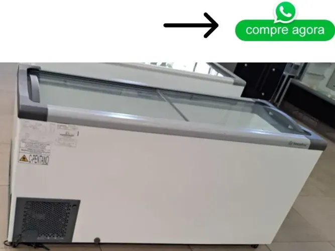 Freezer Horizontal Tampa de Vidro Metalfrio Novo
