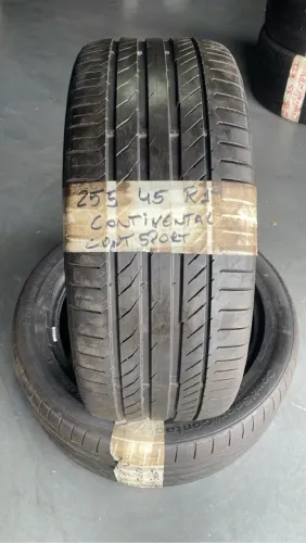 Pneu 255 45 R19 continental contisport meia vida (RESTAM APENAS 1UN)