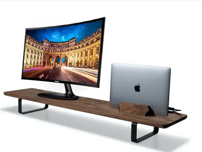 Genérico Suporte para Monitor Madeira MDF 70 kg