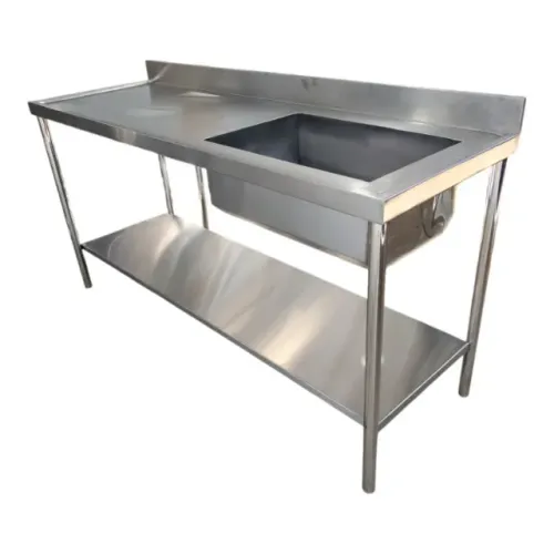 Pia de Cozinha Industrial 1,80m - Tampo Extra Resistente
