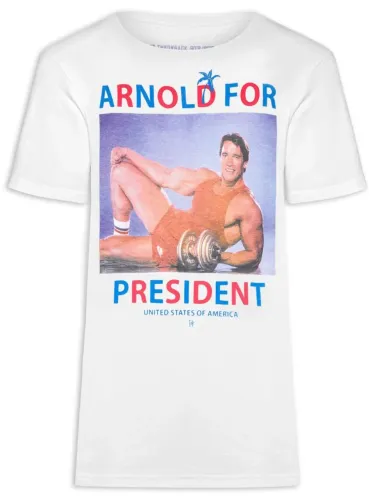 Camiseta "arnold schwarzenegger for president" - purple yellow - nova