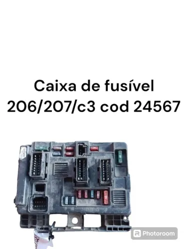 Caixa De Fusivel Peugeot 206 207 C3 Cod 24567