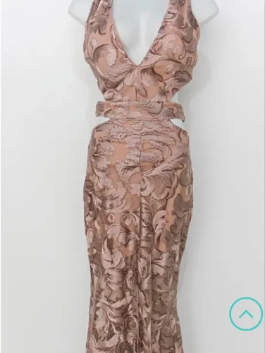 Vestido de festa rosê