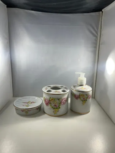 Kit para lavabo em porcelana