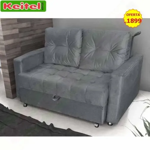 Sofá Cama Drika Cor Cinza