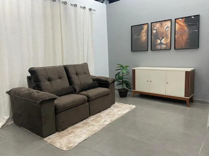 MARAVILHOSO SOFÁ RETRATIL RECLINAVEL 2,00CM PAGUE NA ENTREGA
