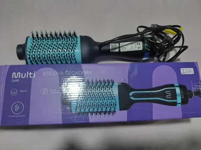 Escova Secadora Oval, Seca e Modela com Cerdas Duplas - NOVA
