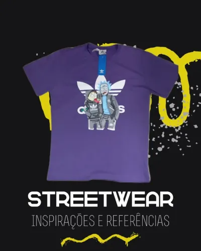 Blusa StreetWear - ADIDAS X Rick and Morty