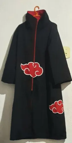 Casaco Akatsuki - Preto com detalhes vermelhos