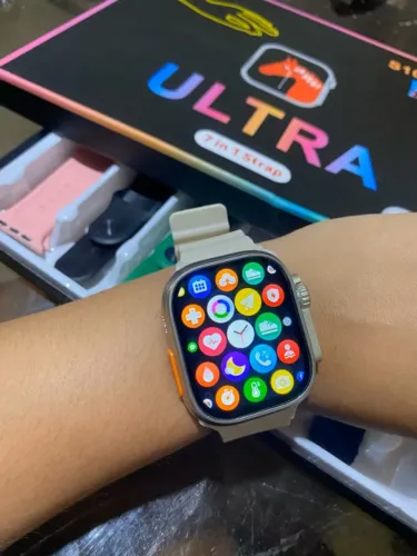 S10 ULTRA 2 Smartwatch Relógio Inteligente 49mm 2.01 Polegadas HD 7 Pulseiras  Esportivo 