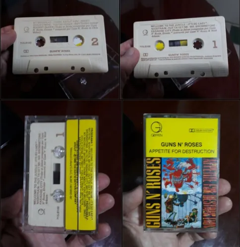 Fita cassete Guns N' Roses - Appetite for Destruction FAVOR LER A DESCRIÇÃO!