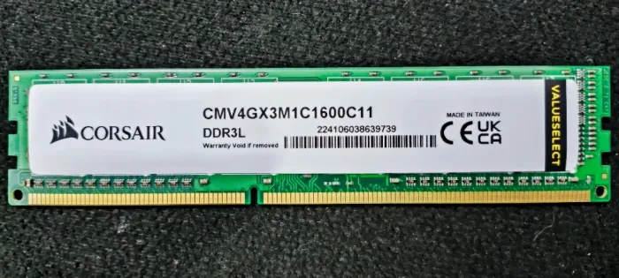 Memoria RAM 4GB 1600Mhz Corsair