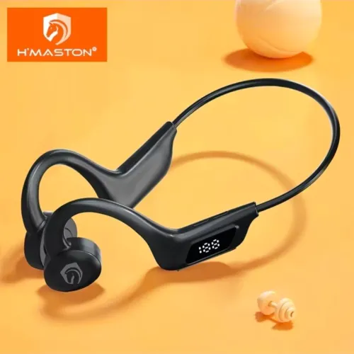 Fone de ouvido bluetooth conexão óssea