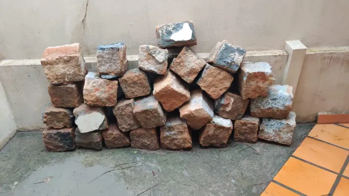 Pedras para fundação de obra