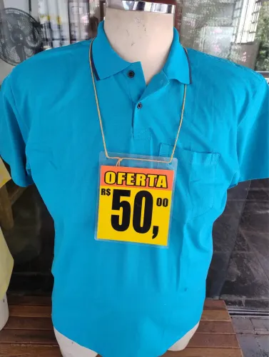 CAMISETA GOLA POLO COM BOLSO em TAMANHOS ESPECIAIS, em liquidação!