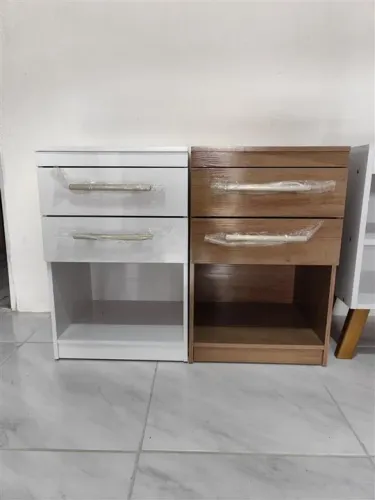 MESA DE CABECEIRA 100% MDF DUAS GAVETAS