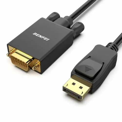 Cabo DisplayPort para VGA - Original BENFEI - 1,80 metros - R$: 70,00 - Novo OK