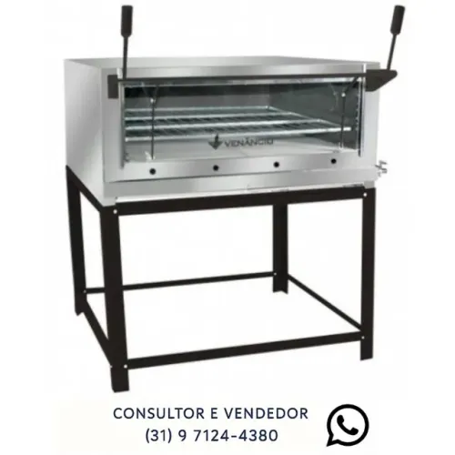 Forno Venâncio 80x60 CM a Gás com Pedra Nova