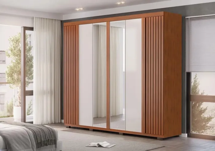 Guarda Roupa London 100 % MDF grande amplo espaço em Promoção!