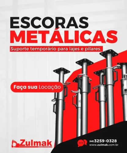 ESCORAS METÁLICAS - LOCAÇÃO.