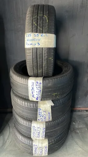 Jogo de Pneus Michelin Primacy 3 215 55 R17 (RESTAM APENAS 3UN)
