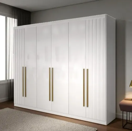 Guarda Roupa Maldivas Branco (PAGAMENTO SOMENTE NA ENTREGA)