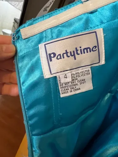 Vestido de Festa Azul - Tamanho 4