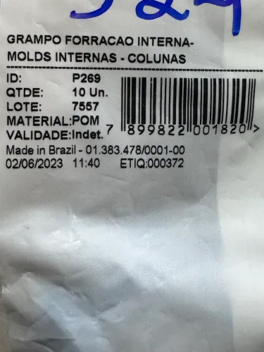 Grampos forraçao interna molduras internas coluna pacote com 10 unidades e na promoção