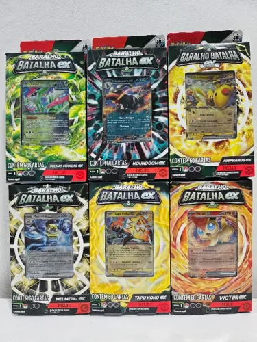Pokemon 1x deck de batalha nível 1 diversos modelos