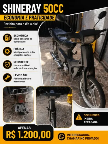 Shineray 50cc atrasada 