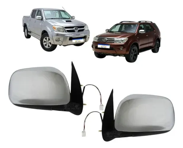 Par Retrovisor Toyota Hilux Sw4 2005 A 2011 Elétrico Cromado
