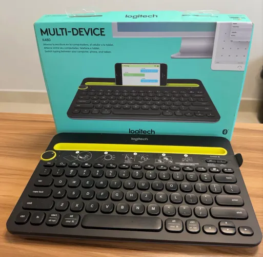 Teclado Logitech K480 Bluetooth Multi-Device - Até 3 dispositivos