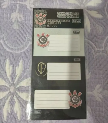 etiquetas de adesivos para cadernos novos do corinthians timão futebol