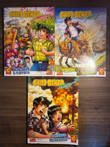 Coleção Chico Bento Moço volumes 16, 17 e 18