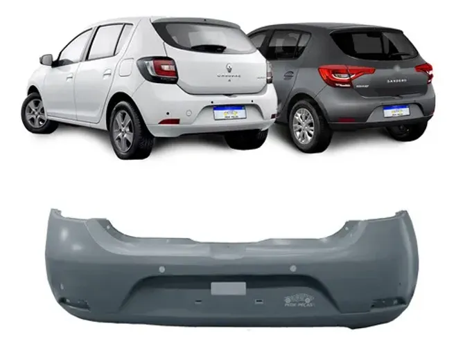 Parachoque Traseiro Sandero 2015 2016 2017 2018 2019 A 2023