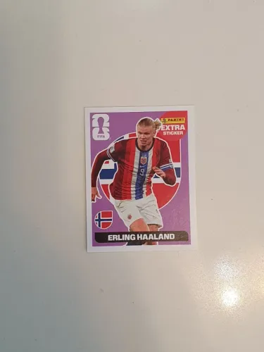 Figurinha Extra Sticker Panini Haaland - Roxa
