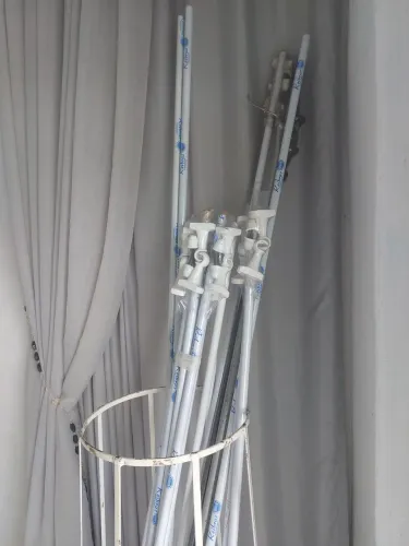 Varão para cortina com suporte 1,5 e 2 metros 