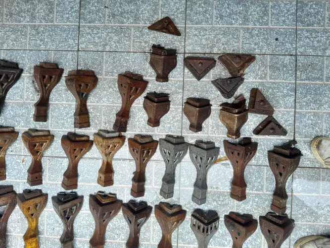 Pes de ferro fogão a lenha