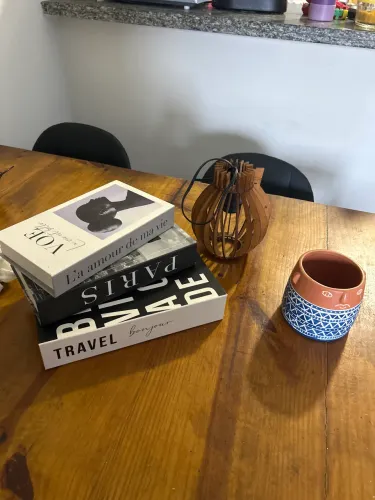 Itens de decoração.