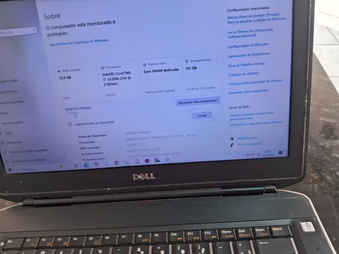 Vendo notebook i7 Dell com 12 gigas de memórias R$1.000 ou troco por computador gemer