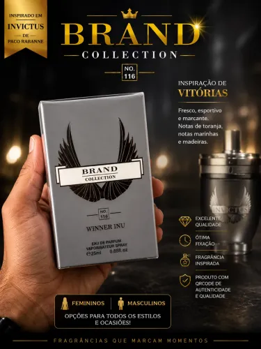 ?Perfume Brand Collection Nº 116 Eau de Parfum 25ml - Alta Fixação | Masculino