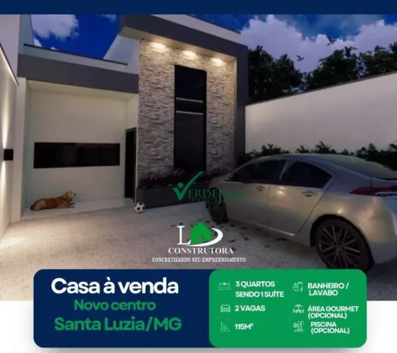 Casa com 3 dormitórios à venda, 115 m² por R$ 650.000,00 - Novo Centro - Santa Luzia/MG