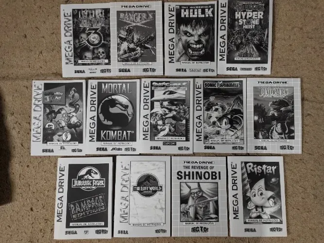 Manuais Replicas de Mega Drive, Leia o anuncio. 