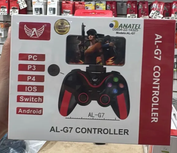 Controle Altomex Preto Para Celular Android E Ios
