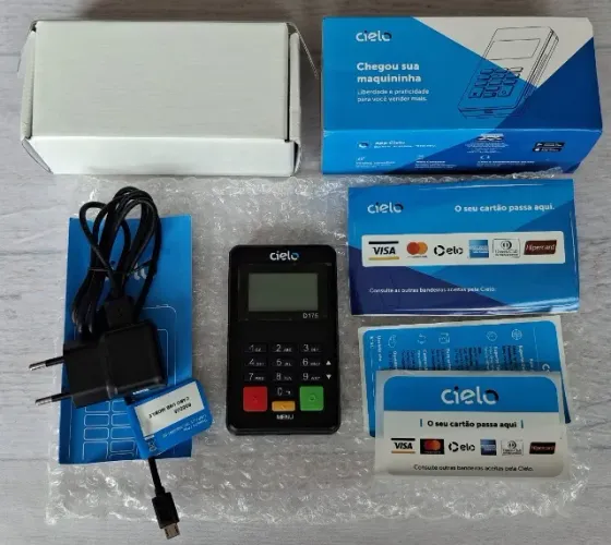 Maquininha De Cartão Cielo MINI Zip (Pax D175) - Nova, Nunca Usada!