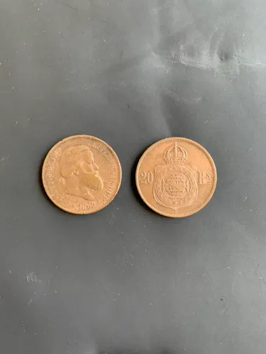 Moedas 20 Réis 1869 