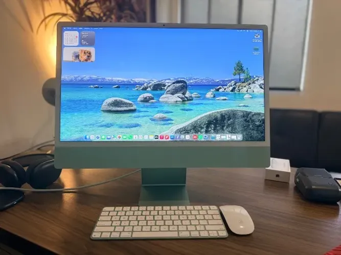 225 - iMac 24 M1 - Impecável! Sem marcas de uso! Como novo, na caixa!