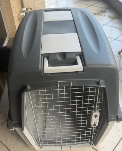 Caixa Transporte Pet Nº 7 Gigante até 50kg + Rodinhas