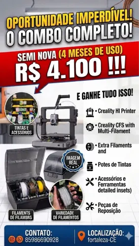 Impressora 3D creality hi combo