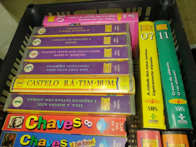 Castelo Rá Tim Bum, Fitas VHS, de video, várias, bom estado.